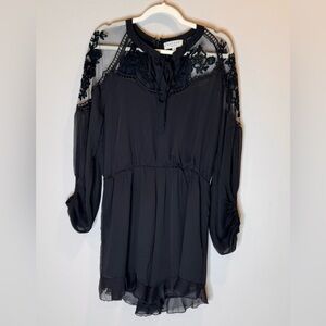 Hayden Black Lace Romper